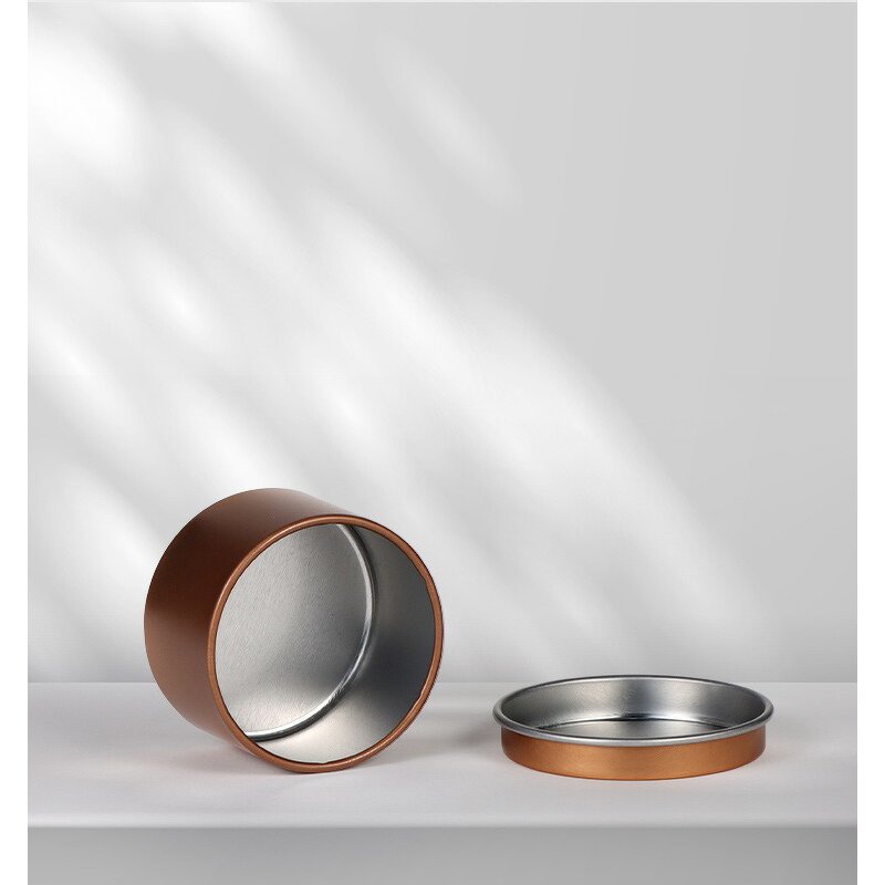 Candle Tins Manufacturer - Wholesale 2oz 4oz 8oz Gold Black Silver Luxury Round Deep Tinplate Metal with Lid Popular Gift