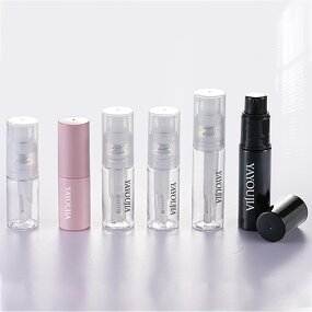 Plastic Bottle Manufacturer - Travel Size 8ml 10ml 14ml 18ml 25ml Pet Pink Glitter Pump Hair Mister for Shampoo Baby