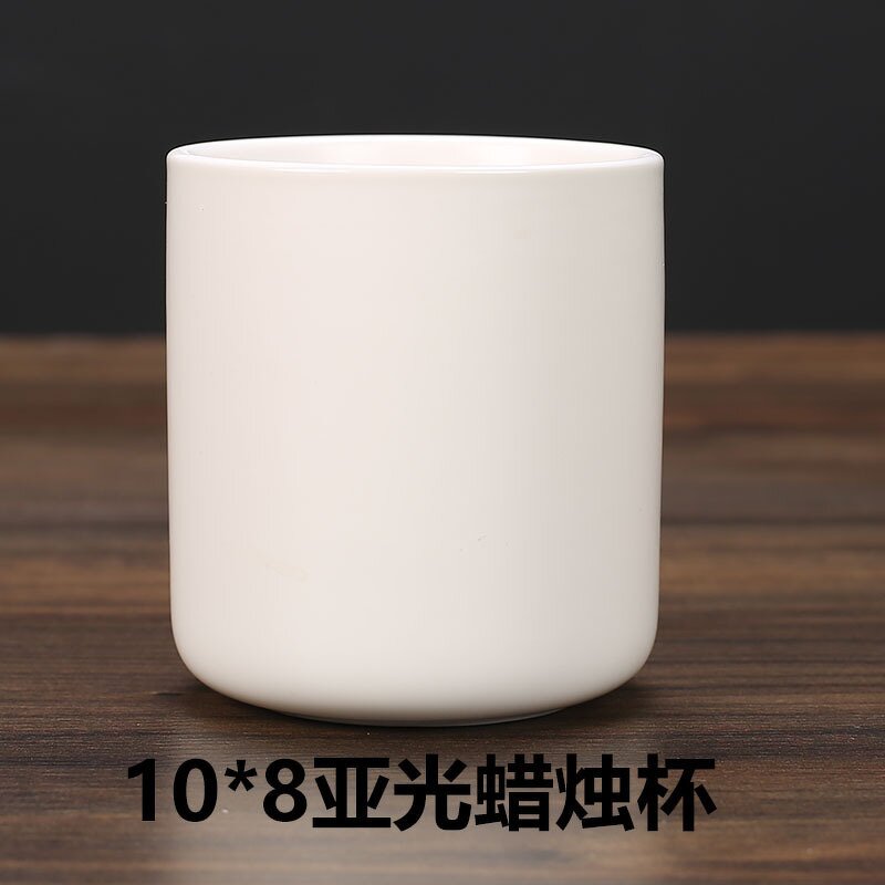 Candle Jars Manufacturer - Customizable Color Ceramic White round for Candles and Cement for Gifts
