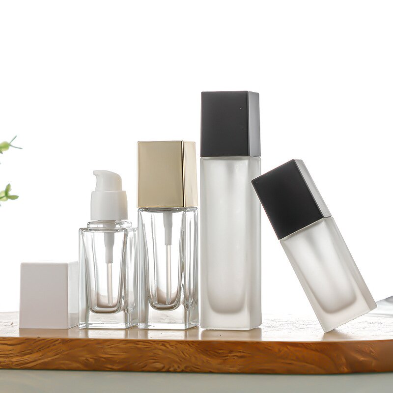 Glass Bottles Manufacturer - Well-Premium Liquid Foundation Essential Oils Eye Drops 15ml 40ml Screw Cap Press Pumps