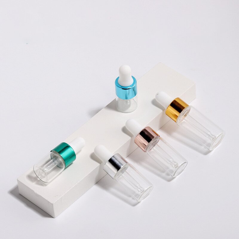 Glass Dropper Bottle Manufacturer - 5ml Round Crystal Nail Glass 5/10/15/20ml Cuticle Oil and Water Empty for Nail Removal