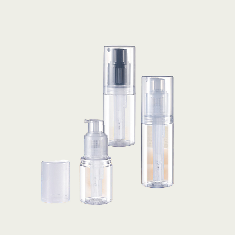 Hair Dry Shampoo Bottle Manufacturer - 30ml Pet Empty Baby Powder Distributor with Powder Spray Pump for Face Masks
