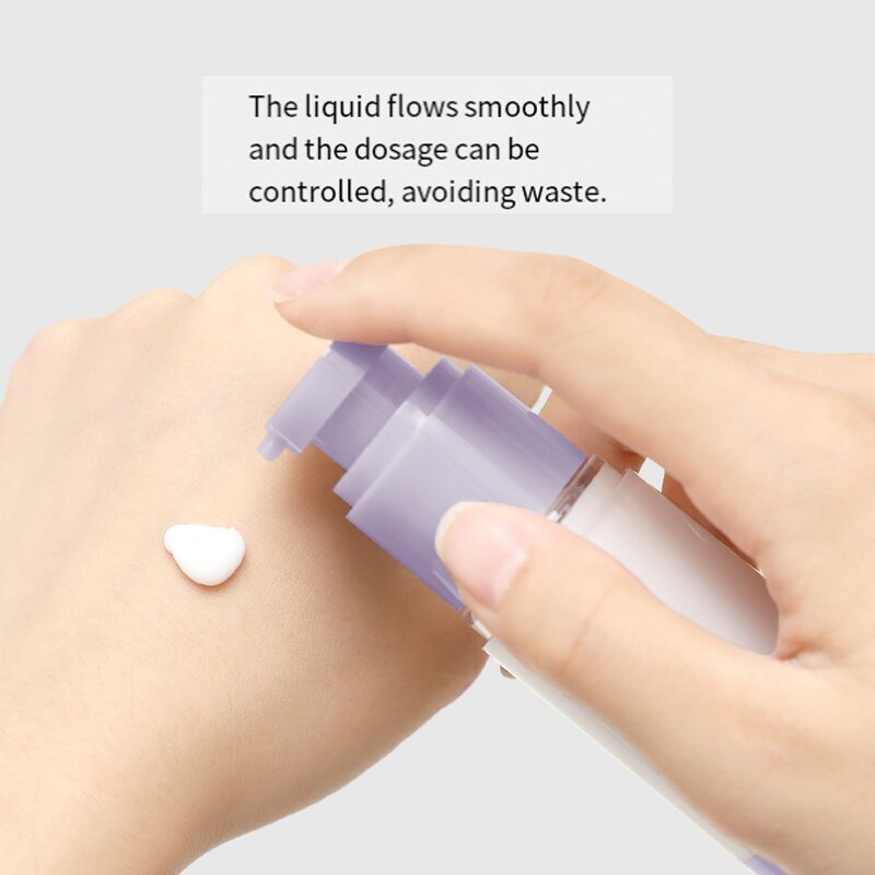 Serum Bottle Manufacturer - Airless Silk Screen Printing Pump Sprayer 15ml to 120ml Plastic Bottles for Cosmetic Skin Care