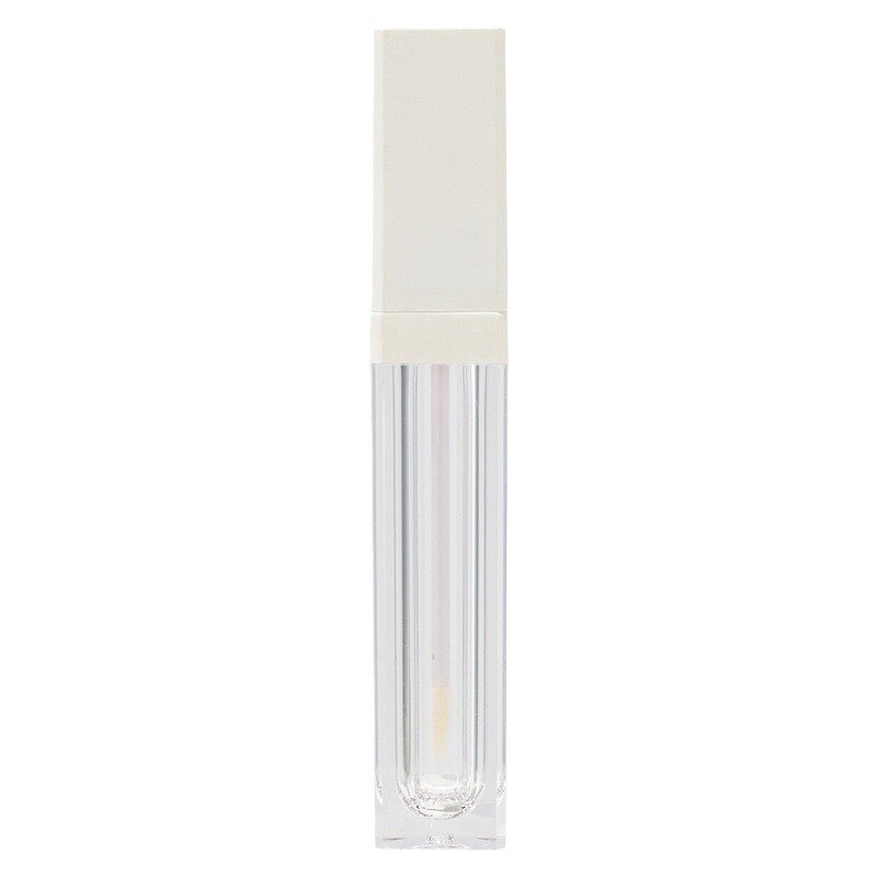 Plastic Lip Gloss Jars Manufacturer - Private Label Square AS/ABS 7ml Empty Screw Cap LED Light Mirror Shiny Colors for