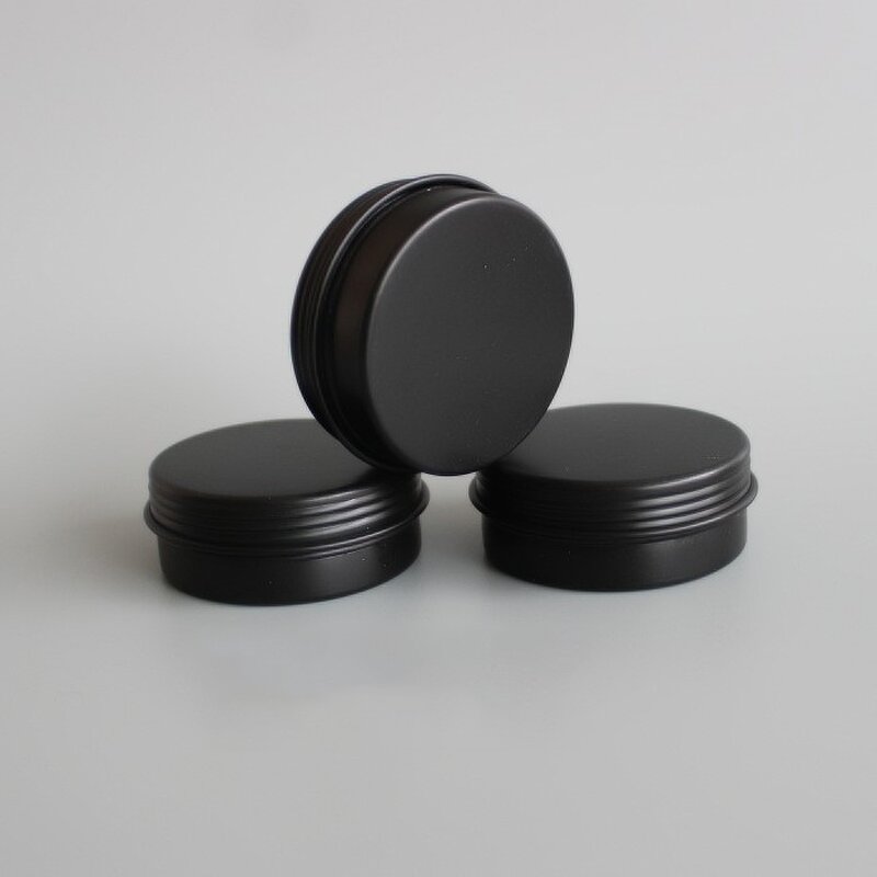Makeup Sub-Pack Manufacturer - Aluminum Shikao Cream Jar Black Thread 5-60ml Rotating Lid for Beauty Boxes False Eyelashes