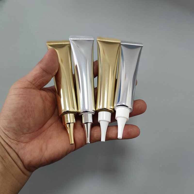 Plastic Lip Gloss Tubes Manufacturer - 30ml Luxury Gold & Silver Empty for Cosmetic Packaging & Face Masks Lip Balm Tube