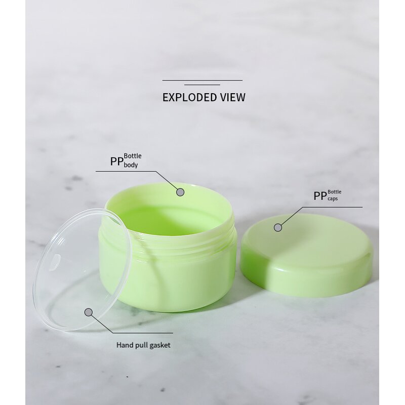 Skin Care Cream Packaging Manufacturer - Hot Sale Luxury 8.5oz Body Butter 250ml White Pink Round Plastic Jars with Lids