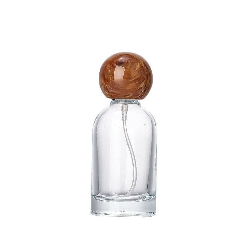 Perfume Bottles Manufacturer - Bulk 30ml 50ml 100ml Round Glass with for Ball Lid and Screw Cap Refillable and Sealing