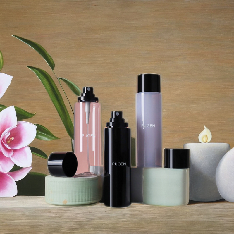 Hair Mist Spray Bottle Manufacturer - Customizable 100ml PET Plastic Cylinder Eco-Friendly Pump Sealer in Black & White for