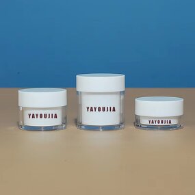 Plastic Cosmetic Jar Manufacturer - 20g 30g 50g White Round Empty for Skin Care Serum Shampoo Face & Hair Cream