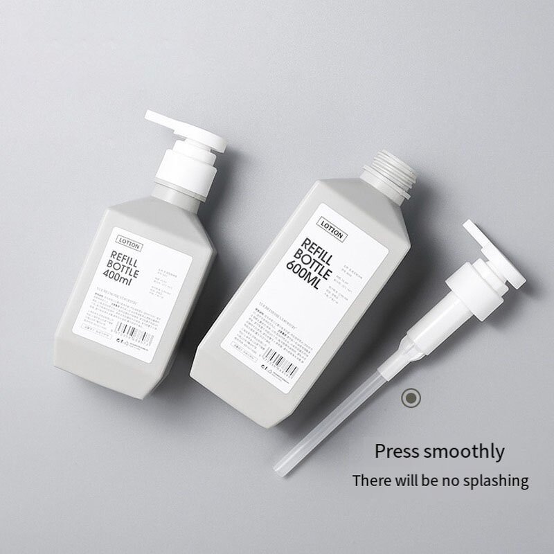 Plastic Bottle Manufacturer - New Square Shape HDPE 280ml 400ml 500ml 600ml Empty Body Cream Washing 200ml 1000ml Lotion