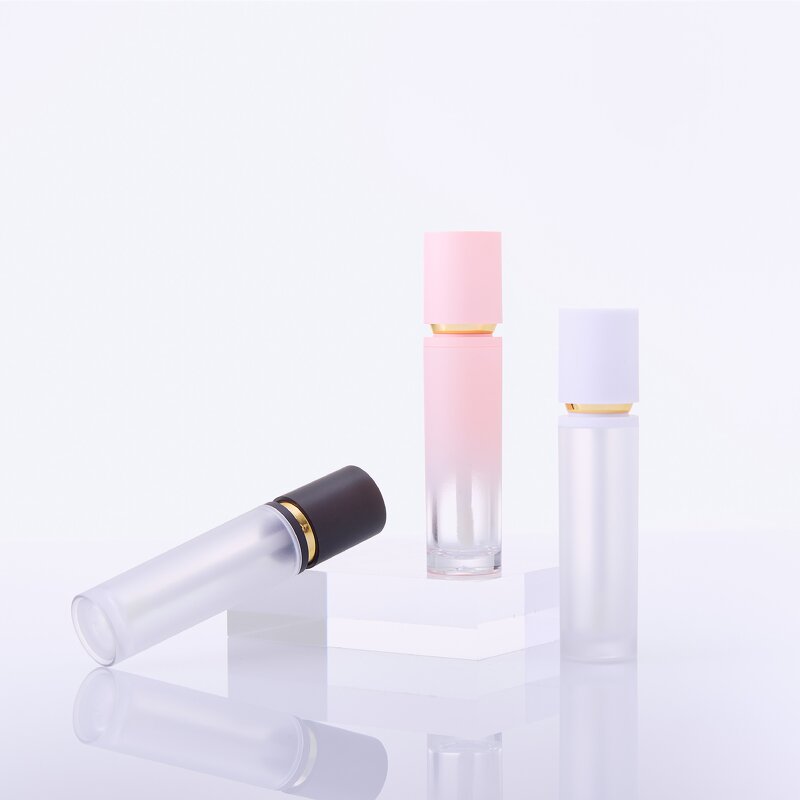 Lip Gloss Tubes Manufacturer - 8ml Round Gradient with Box Packaging Gift Wholesale Empty Plastic Screw Cap Custom Label
