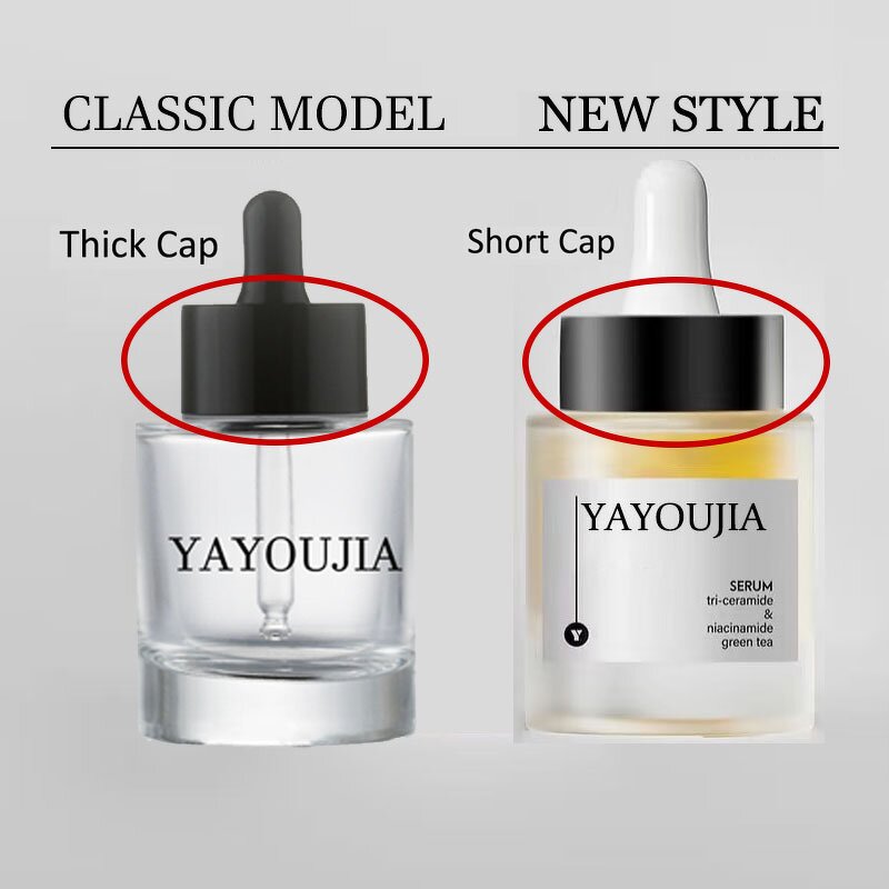 Glass Dropper Bottles Manufacturer - Customized 30ml 50ml Frosted Fancy Round Flat Shape in Matte White and Black for Skin