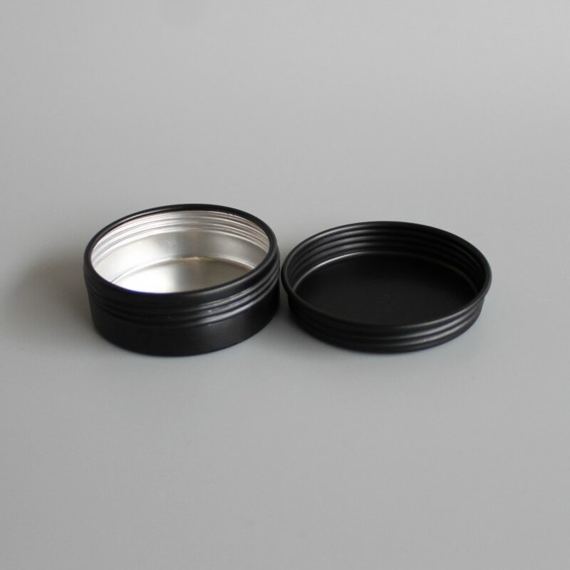 Makeup Sub-Pack Manufacturer - Aluminum Shikao Cream Jar Black Thread 5-60ml Rotating Lid for Beauty Boxes False Eyelashes