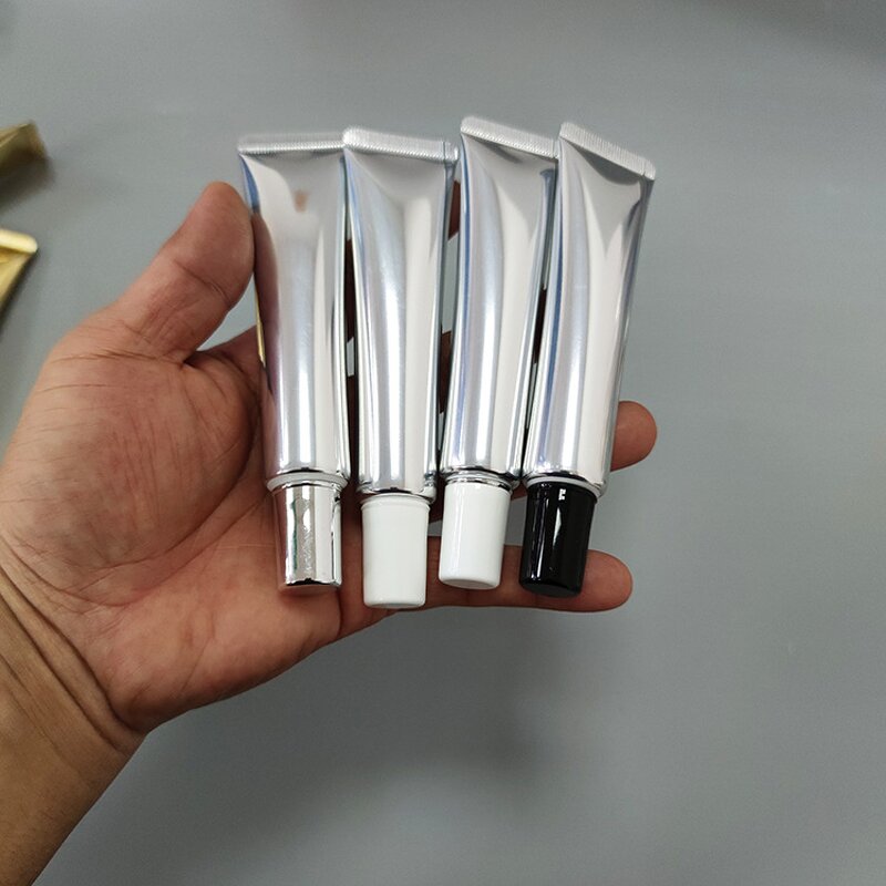 Plastic Lip Gloss Tubes Manufacturer - 30ml Luxury Gold & Silver Empty for Cosmetic Packaging & Face Masks Lip Balm Tube