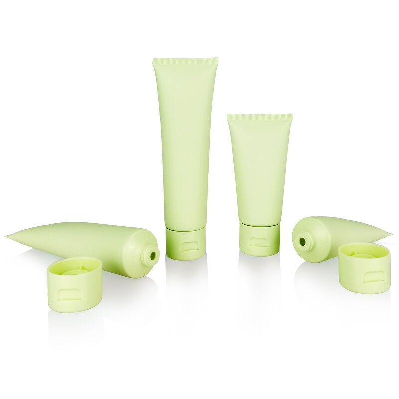 Cosmetic Tubes Manufacturer - Vogue Matte Light Green 50ml/100ml Empty Soft Squeeze Soft Tube for Facial Cleanser Eye