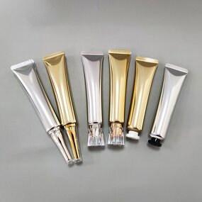 Plastic Lip Gloss Tubes Manufacturer - 30ml Luxury Gold & Silver Empty for Cosmetic Packaging & Face Masks Lip Balm Tube