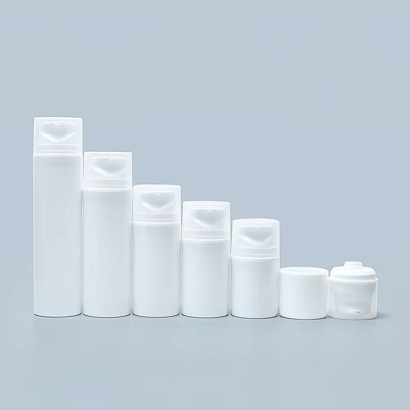 Airless Pump Bottle Manufacturer - Free Sample 30ML-200ML PP White with Screen Printing for Lotion Thickened Face Cream