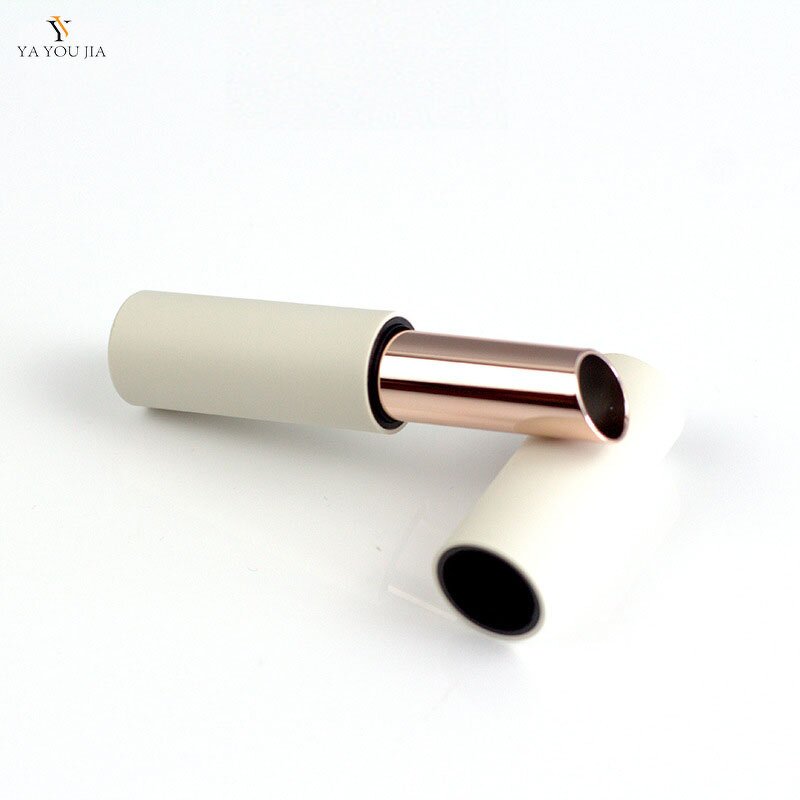 Lip Balm Bottle Manufacturer - New Stock 3.5g Matte White DIY Cosmetic Empty ABS Lipstick Screw Cap Packaging Container