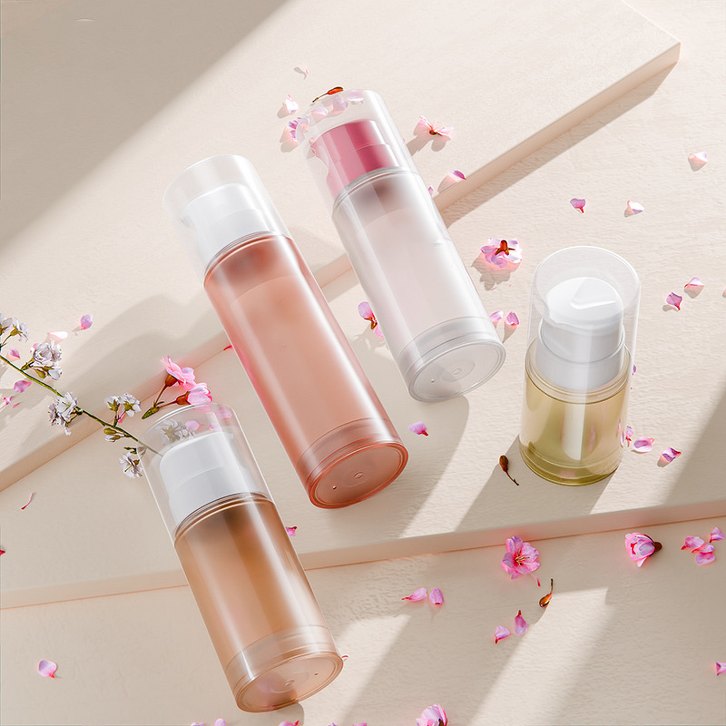 Serum Packaging Manufacturer - High Quality 100ml 150ml 200ml Spiral Transparent Frosted Plastic PP Airless Skin Care