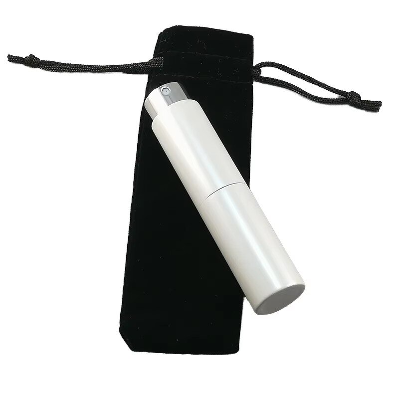 Perfume Bottle Manufacturer - Factory Stock 8ml 10ml Colored Plastic Round Shape Rotating Glass Mouth Refillable Spraying