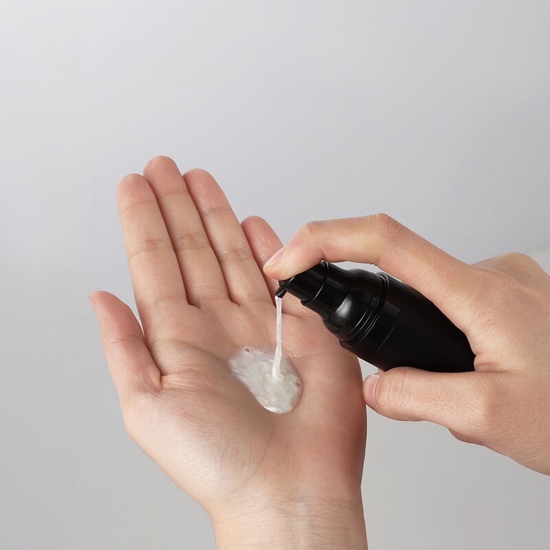 Airless Pump Bottles Manufacturer - In Stock High Quality Black Circle Matte Plastic 15ml 50ml for Lotion & Shampoo 30ml