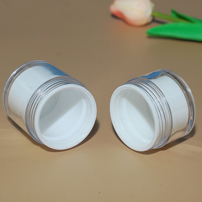 Plastic Cosmetic Jar Manufacturer - 20g 30g 50g White Round Empty for Skin Care Serum Shampoo Face & Hair Cream