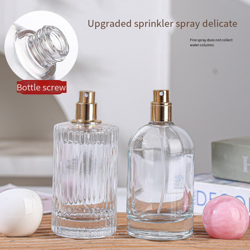 Perfume Bottles Manufacturer - Bulk 30ml 50ml 100ml Round Glass with for Ball Lid and Screw Cap Refillable and Sealing