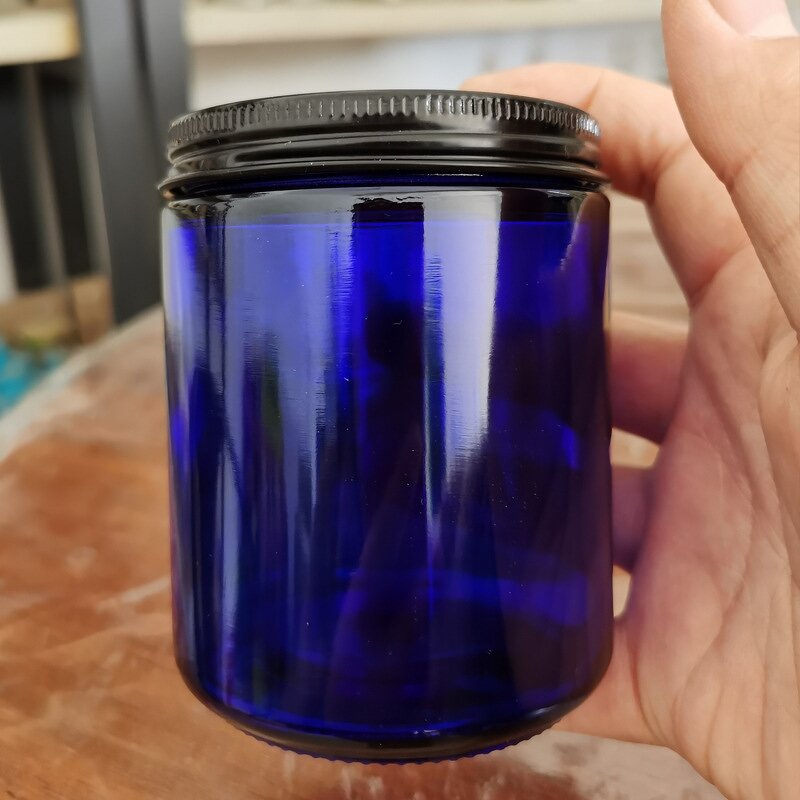 Glass Candle Jar Manufacturer - Clear Amber 50ml to 1000ml Capacity with Black Gold Aluminum Metal Lids Cork Sealing Screen