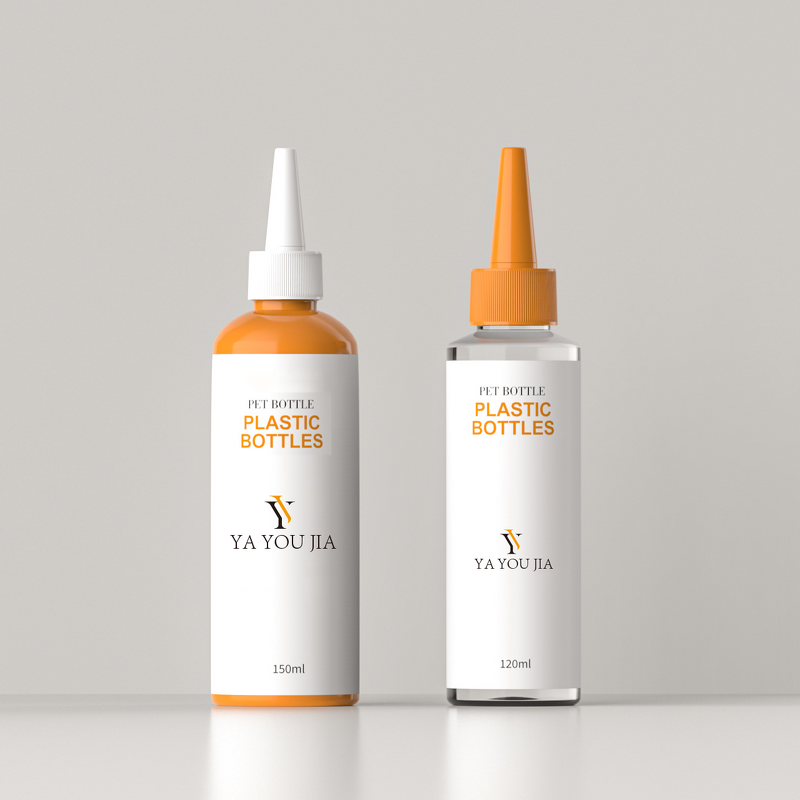 Hair Oil Bottle Manufacturer - Customizable 3oz 4oz 5oz 8oz 12oz Clear Amber PET Plastic With Twist Top Cap Squeeze for