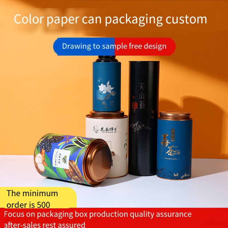 Gift Box Manufacturer - Custom Logo Recycled Cylinder for Wine T-Shirt Perfume Color Printing Vanishing Handling