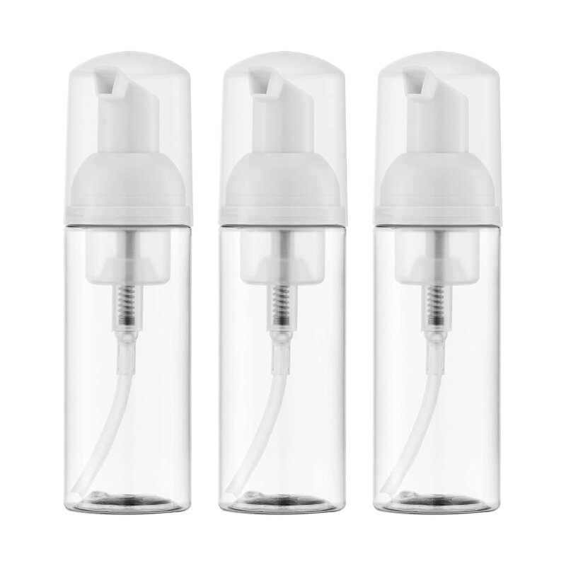 Foam Pump Bottles Manufacturer - Wholesale PET Plastic Facial Cleanser Mousse 30ml 60ml 80ml 40ml Capacity Colorful Screw