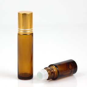 Glass Bottle Manufacturer - Empty Glass Roll Perfume Oil Scents Aromatherapy 5ml 10ml Amber Blue Transparent Glass Ball