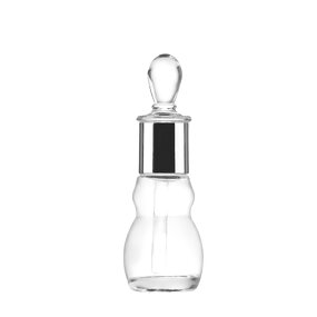 Glass Perfume Bottle Manufacturer - Portable 3ml Travel Essential Oil Drop Transparent Gourd Shape Dropper for Skin Care