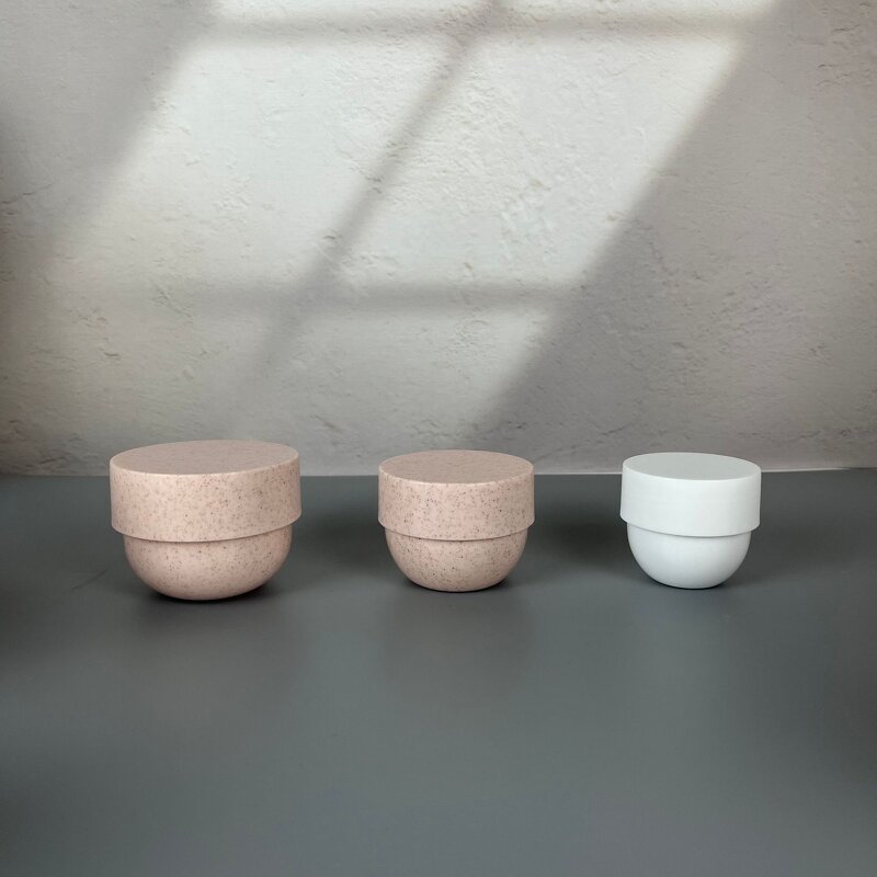 Cosmetic Containers Manufacturer - Popular Eco Friendly Wheat Straw 30g 50g 100g 200g 300g 500g Hair Mask Bowl Face Cream