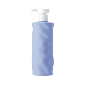 Foam Pump Bottle Manufacturer - 300ml PET Cylinder with Ripple Design and Silk Screen Printing for Shampoo Bath Cosmetic