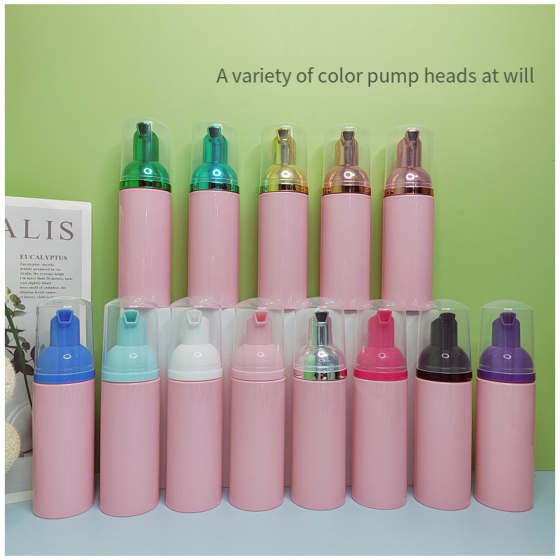 Foam Pump Bottles Manufacturer - Wholesale Pink Pet Plastic 30ml 50ml Eyelash for Facial Cleanser & Shampoo for Skin Care