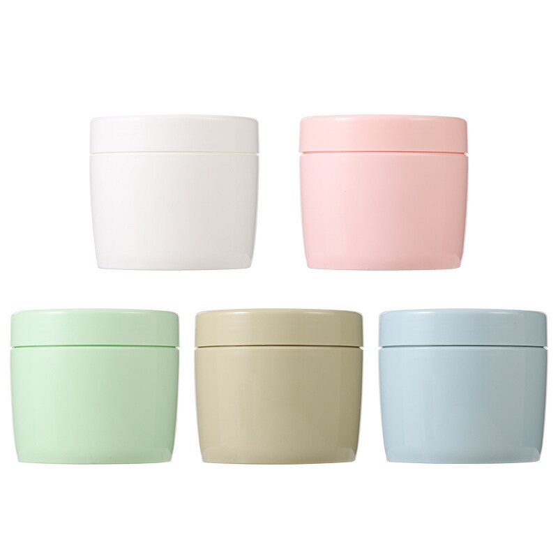 Cosmetic Cream Jar Manufacturer - Stock 250g Plastic pp White pink Green Color Refillable Skin Care Cream Plastic Body