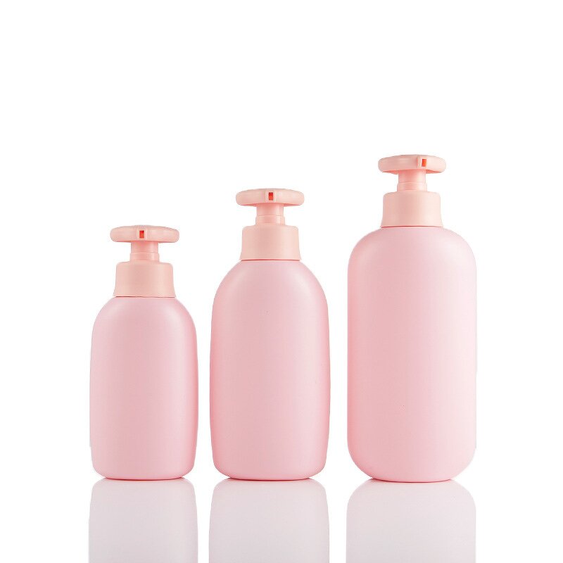 Shower Gel Bottle Manufacturer - Hot Sale 280ml380ml500ml pink Children's PE Plastic Baby Lotion Bottle