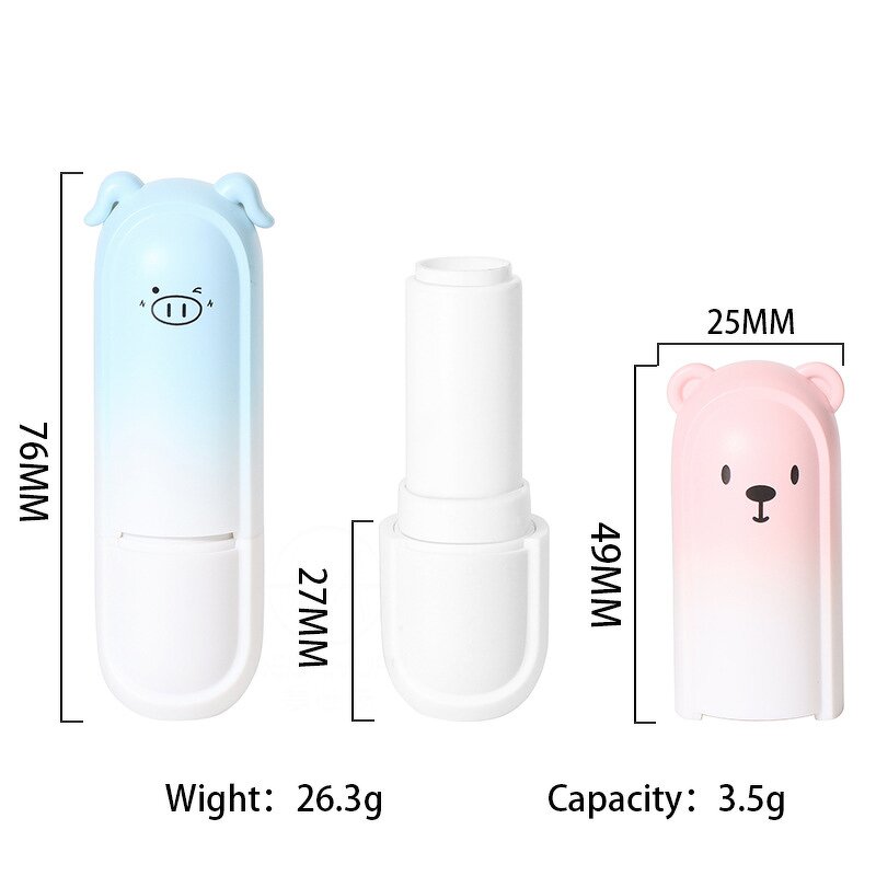 Spray Bottle Manufacturer - 3.5g Wholesale PP Plastic Cosmetic Facial Cleanser Cylinder Shape Custom Color and Logo
