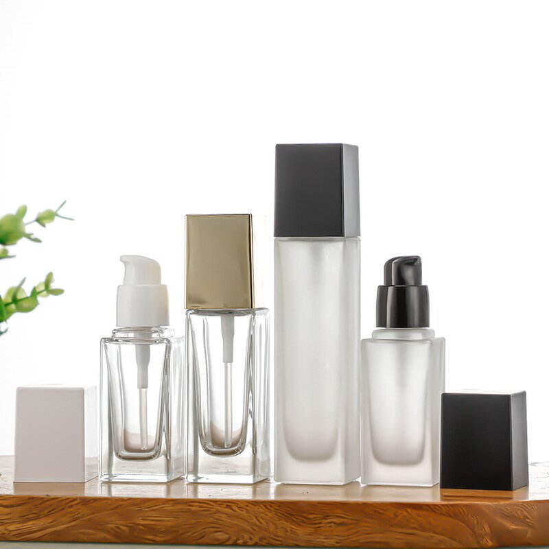 Glass Bottles Manufacturer - Well-Premium Liquid Foundation Essential Oils Eye Drops 15ml 40ml Screw Cap Press Pumps