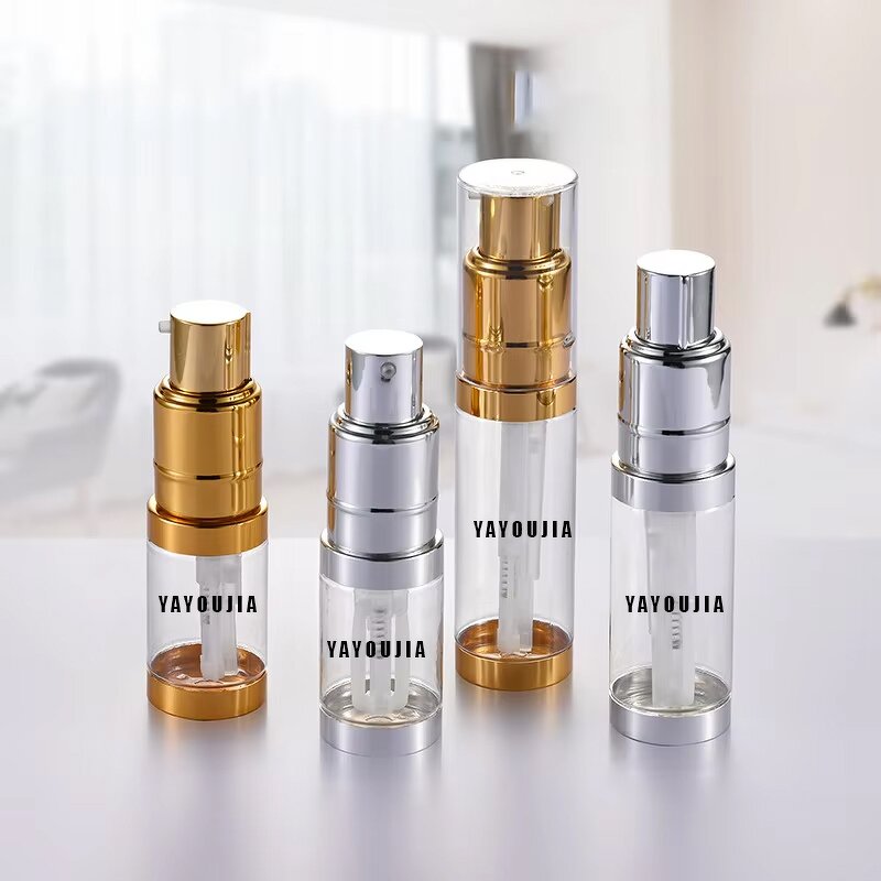 Dry Powder Spray Bottle Manufacturer - Gold and Silver 14ml-60ml for Face Mask and Loose Powder Recyclable PET Plastic