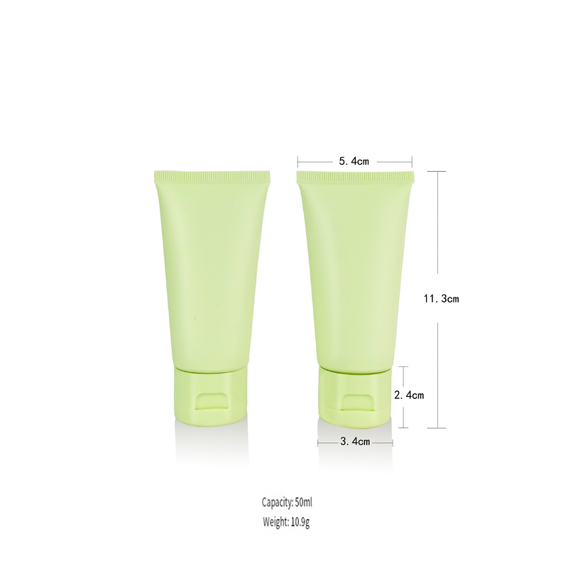 Cosmetic Tubes Manufacturer - Vogue Matte Light Green 50ml/100ml Empty Soft Squeeze Soft Tube for Facial Cleanser Eye