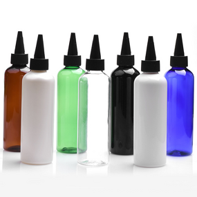 Hair Oil Bottle Manufacturer - Customizable 3oz 4oz 5oz 8oz 12oz Clear Amber PET Plastic With Twist Top Cap Squeeze for