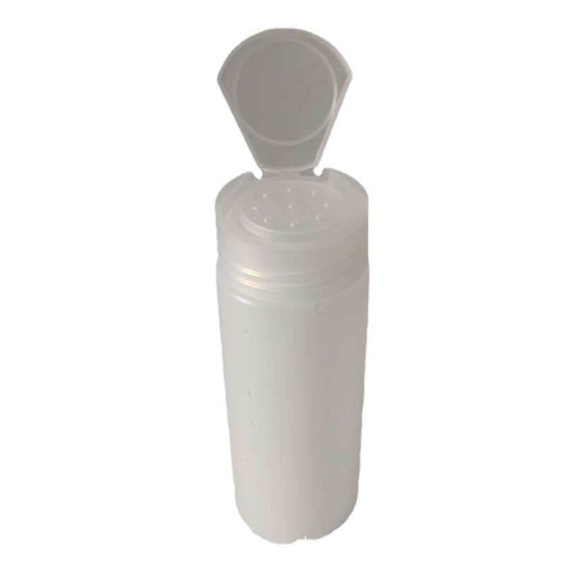 Plastic Bottle Manufacturer - 150ml Black HDPE with Flip Cap Empty Loose Powder Container for Face Mask Screen Printing