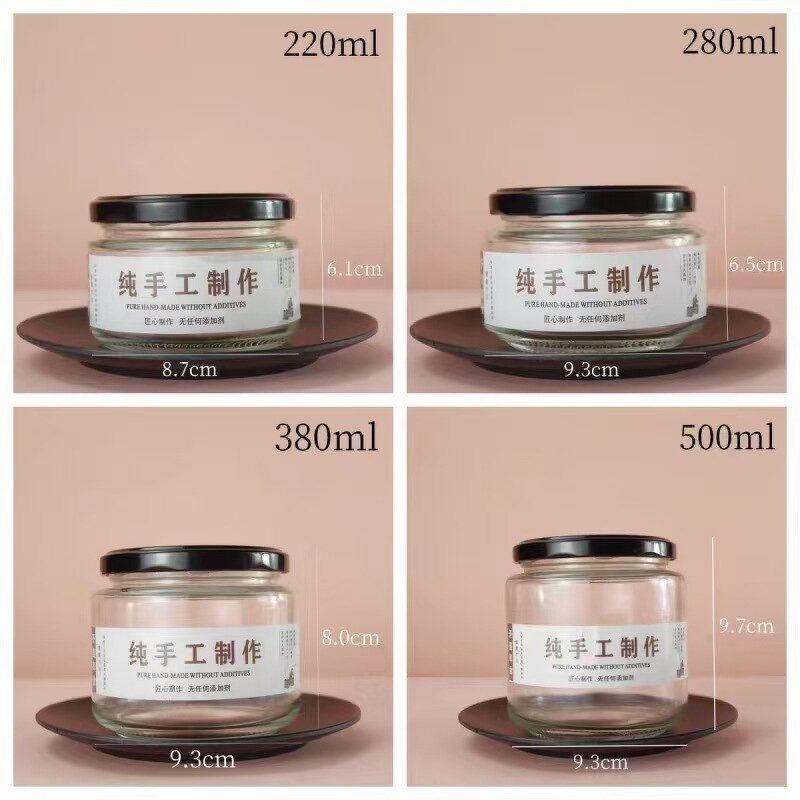 Glass Jar Manufacturer - Wholesales 100ml Food Grade Glass Container with Metal Lid for Baby Food for Jam Jelly Chilli