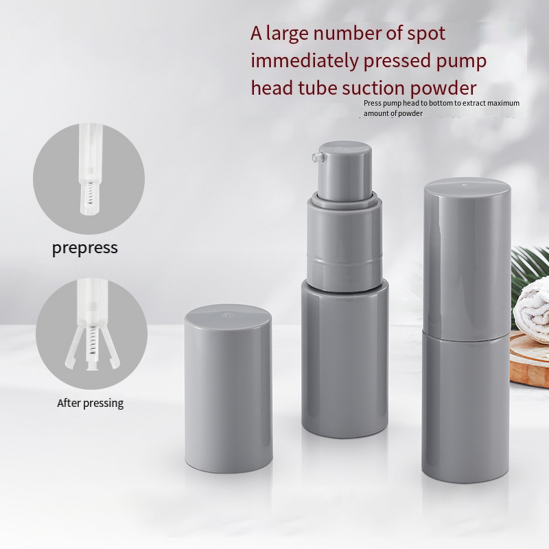 Powder Spray Bottle Manufacturer - 28g Empty White Cosmetic Body Glitter Dust Plastic 1oz Talc Loose Powder Bottle