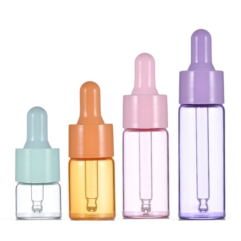 Glass Dropper Bottle Manufacturer - 5ml Round Crystal Nail Glass 5/10/15/20ml Cuticle Oil and Water Empty for Nail Removal