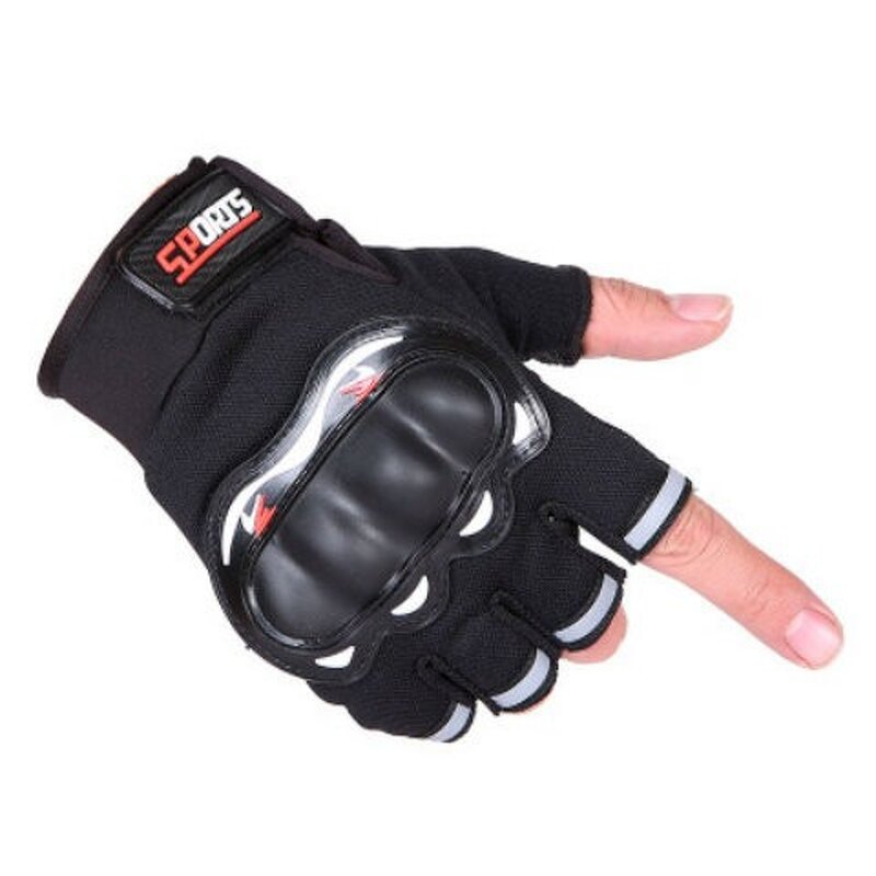 Racing Gloves Manufacturer - Half Finger Motorcycle Motorbike Motocross Riding Short Finger Women Men's Non Slip