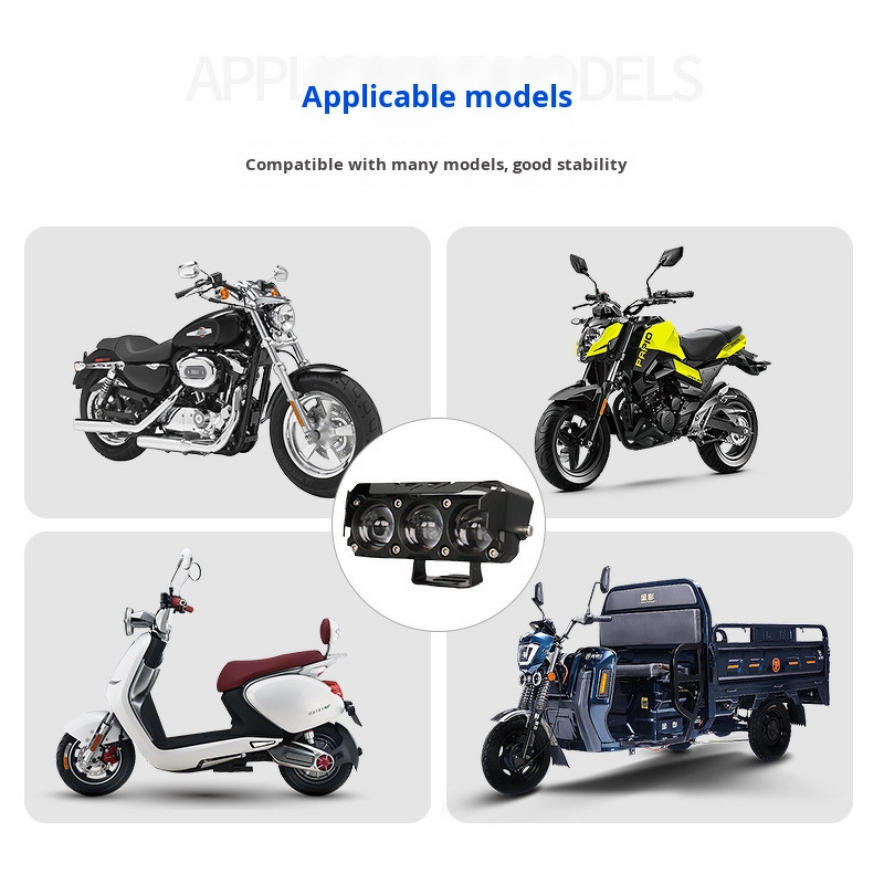 Bicycle Headlight Manufacturer - Super Bright 12V 48 60 Volt LED for Electric Bicycle Yellow White Spotlight